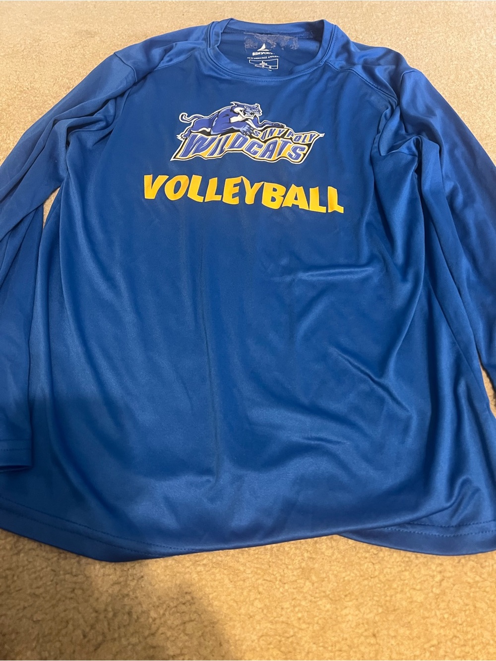BSN Sports Size L SUNY Poly Wildcats Volleyball Shirt